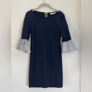 Navy Blue Dress with cap sleeves